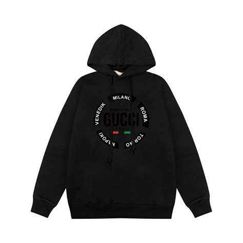 black and white gucci sweatshirt|Gucci hoodie yupoo.